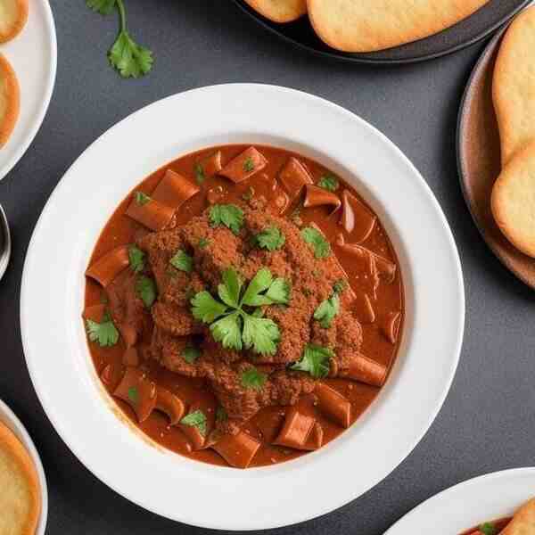 Мясной гуляш из муки сейтан